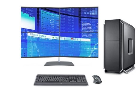 Trading PC, Datastation Activ, 4 Monitore